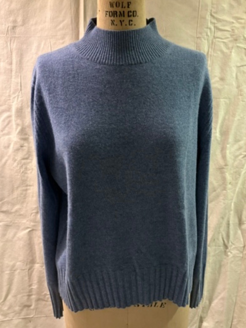 Cashmere Sweater with Mock Turtleneck